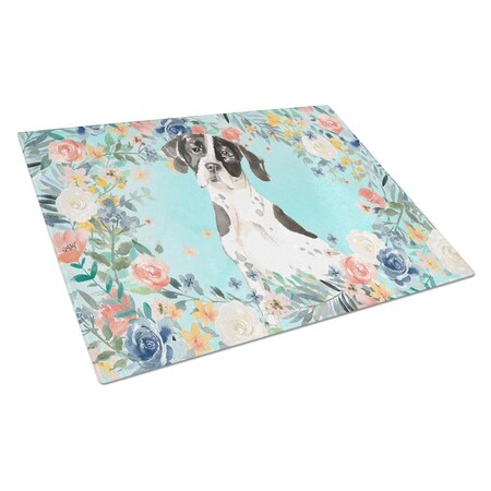 Carolines Treasures English Pointer Glass Cutting Board Large CK3427LCB